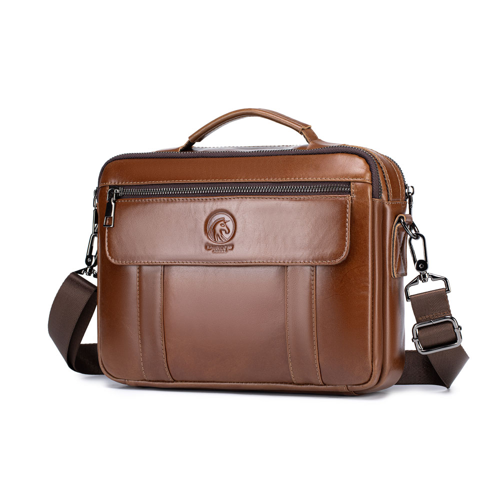 Leatherwork Thread - New men's mini crossbody bag, leather