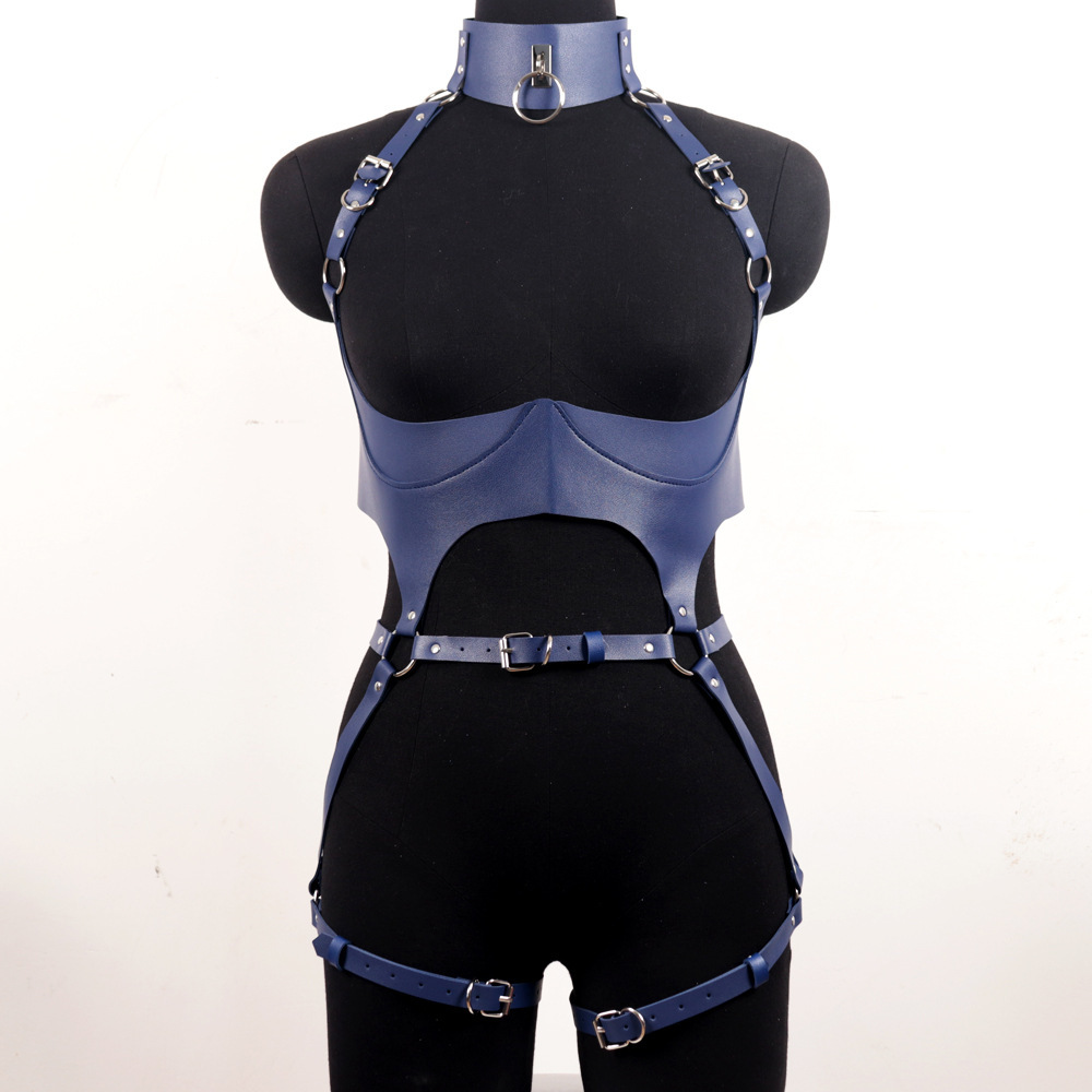 Leather Work Harness - Women Leather Harness Sets Sexy Lingerie