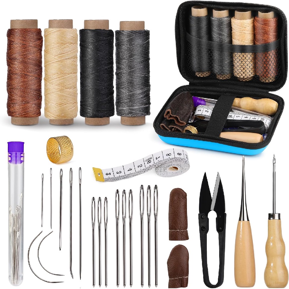 Leatherwork Thread - BUDDUR Leather Sewing Tools Kit With