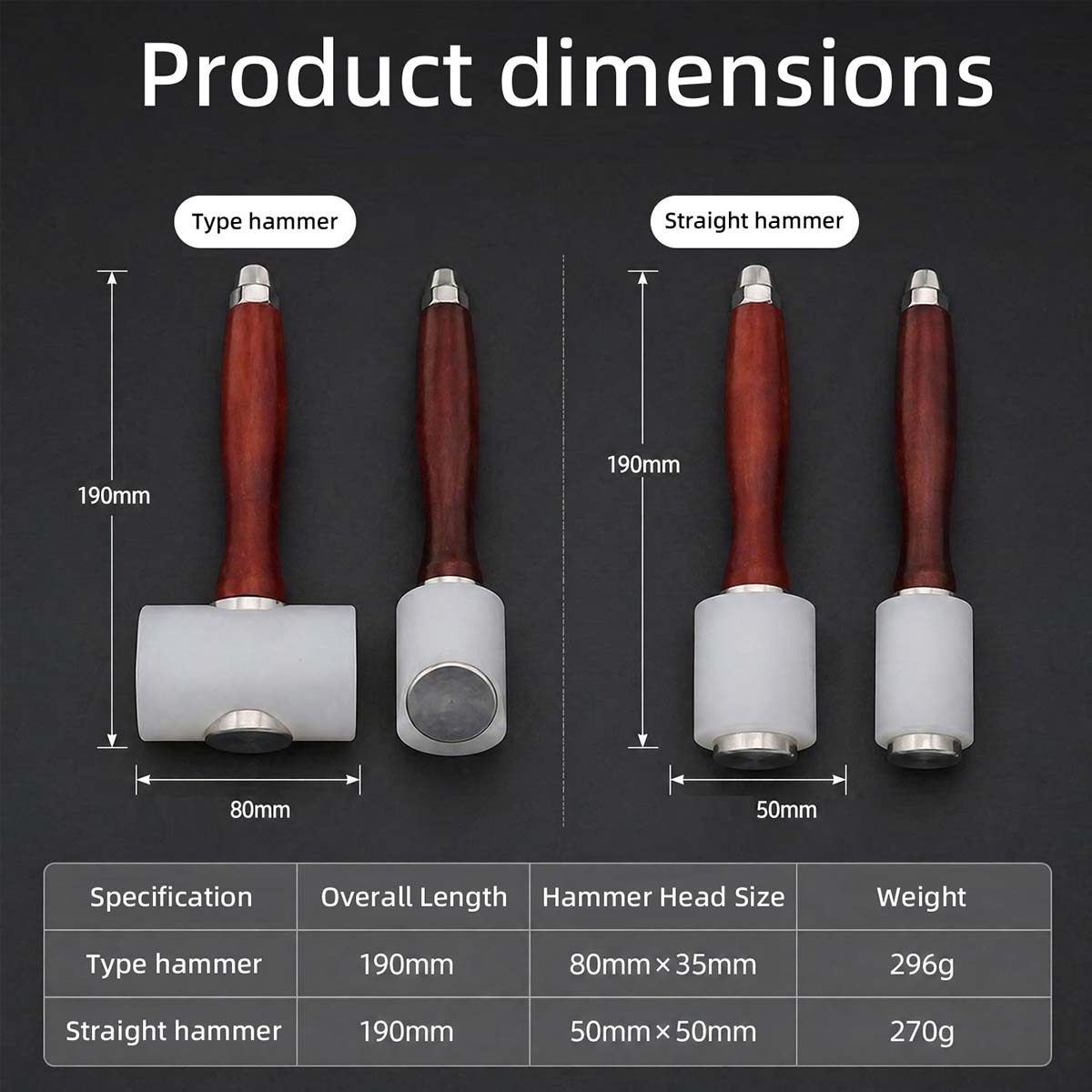 Nylon Leather Carving Hammer D - огляд і ціна Leatherwork Hammer