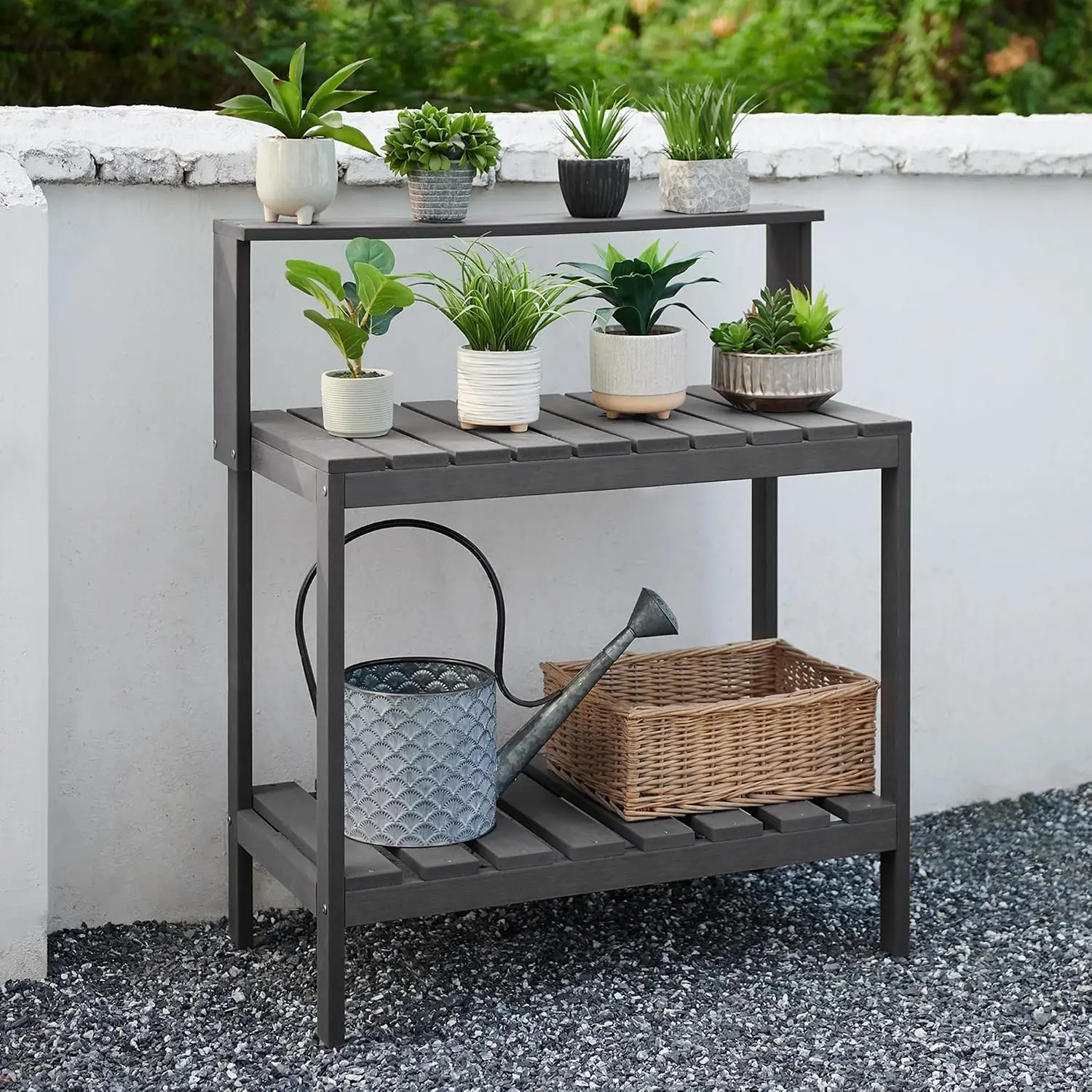 Outdoor Potting Bench, HDPE Pa - огляд і ціна Leatherwork Bench