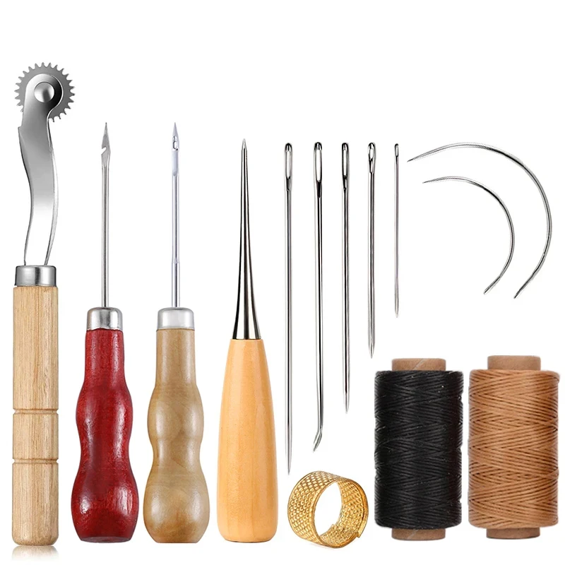 14PCS Leather Craft Sewing Kit - огляд і ціна Leatherwork Thread