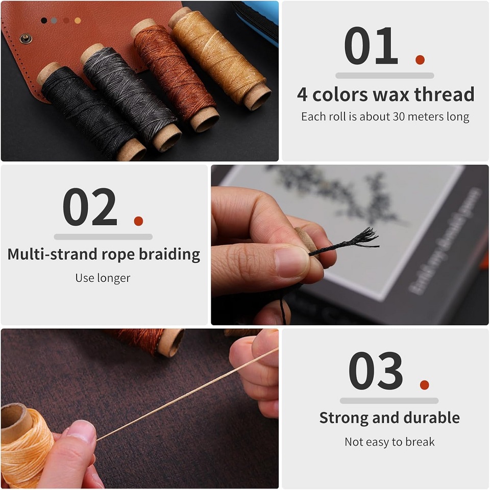BUDDUR Leather Sewing Tools Ki - огляд і ціна Leatherwork Thread