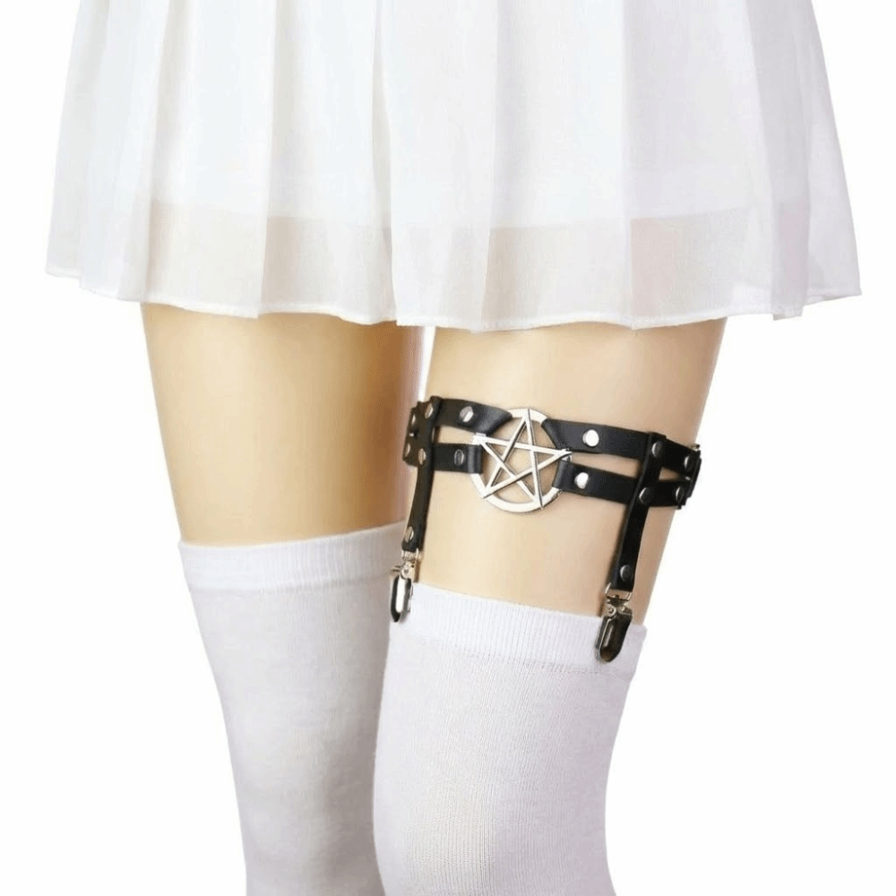 Cool Adjustable Pentagram Leg  - огляд і ціна Leather Work Harness