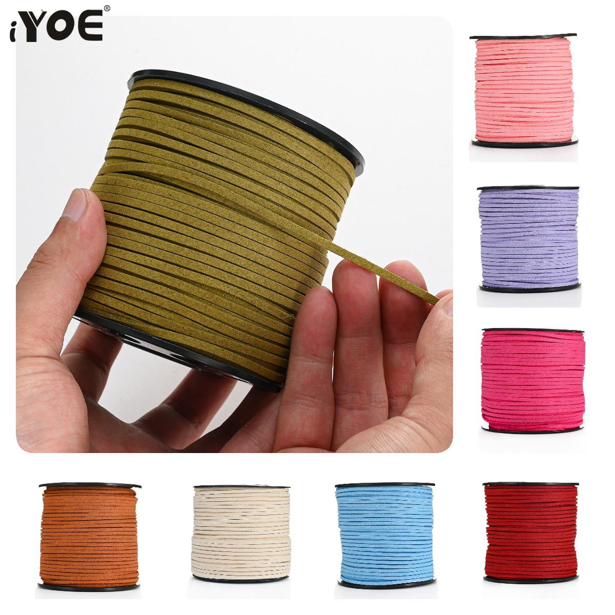 5/20m 2.5mm Flat Faux Suede Br - огляд і ціна Leatherwork Thread