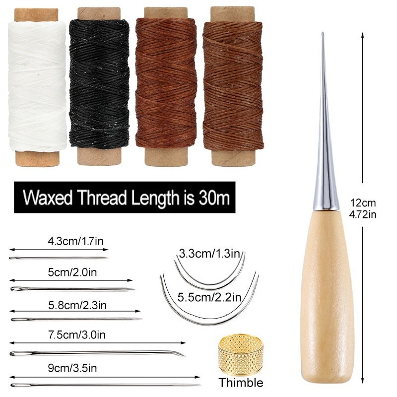 13 Pcs Leather Sewing Set Hand - огляд і ціна Leatherwork Thread