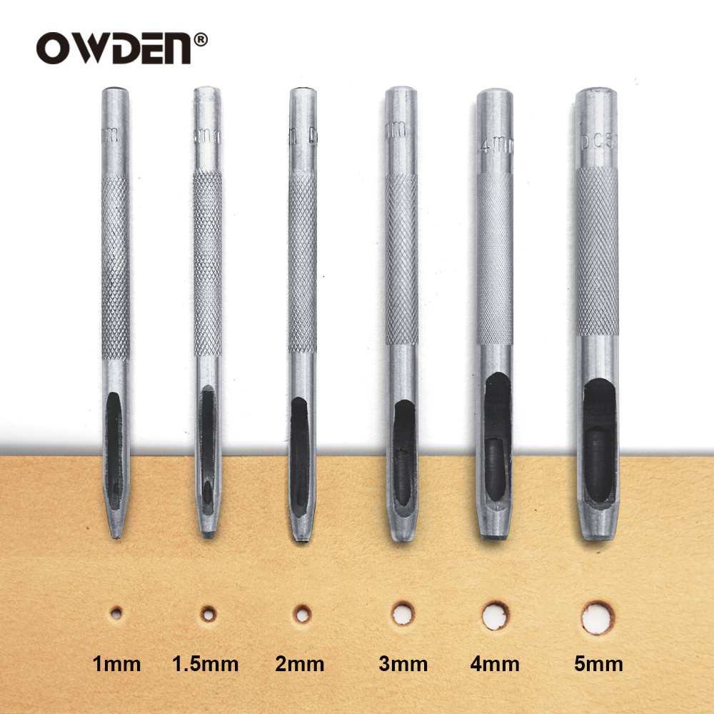 6pcs Leather Hole Punching Too - огляд і ціна Leatherwork Hammer