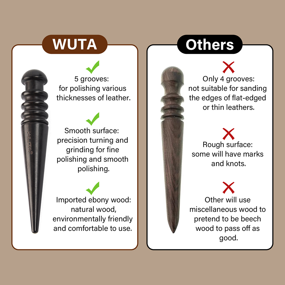 WUTA 1PC Pro Leather Edge Burn - огляд і ціна Leatherwork Hammer
