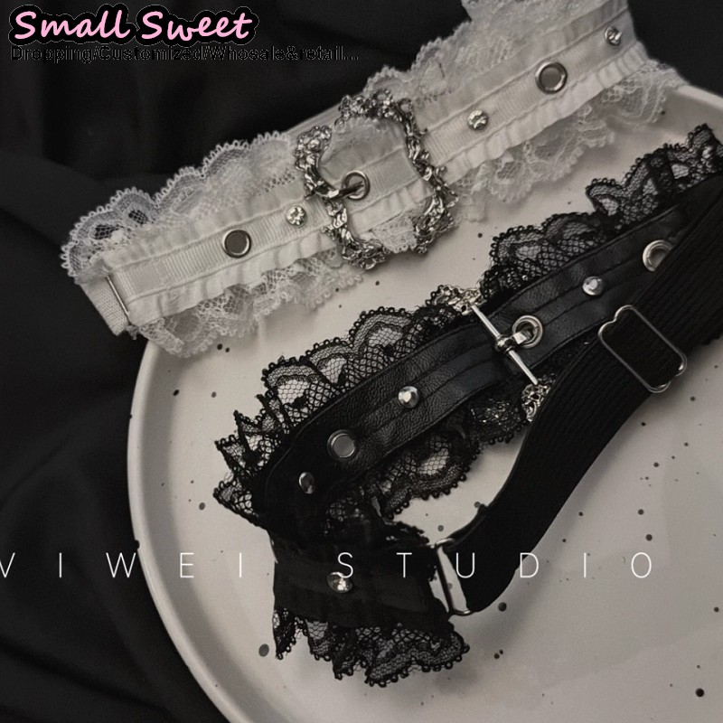 Women Punk Sexy Lace Ruffle Th - огляд і ціна Leather Work Harness